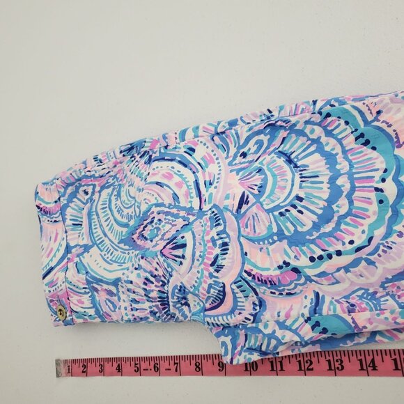 Lilly Pulitzer Womens Kelly Skinny Ankle Pant Size 00 High Tide Holy Flockamolie - Picture 7 of 10